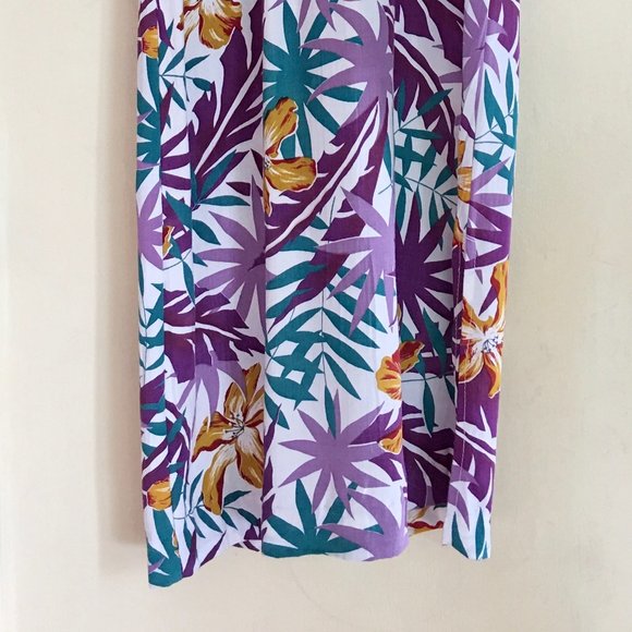 Vintage Pantel tropical print dress - Picture 6 of 6